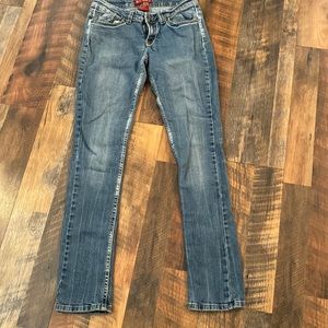 Red Rivet straight leg jeans size 9